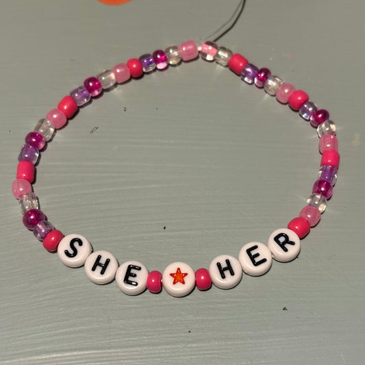 Pronoun Bracelets