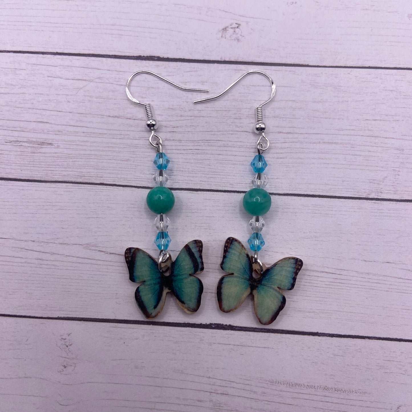 Wooden Butterfly Earrings