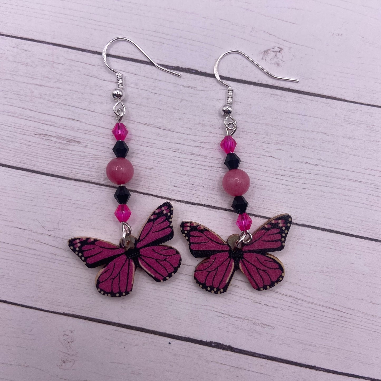 Wooden Butterfly Earrings