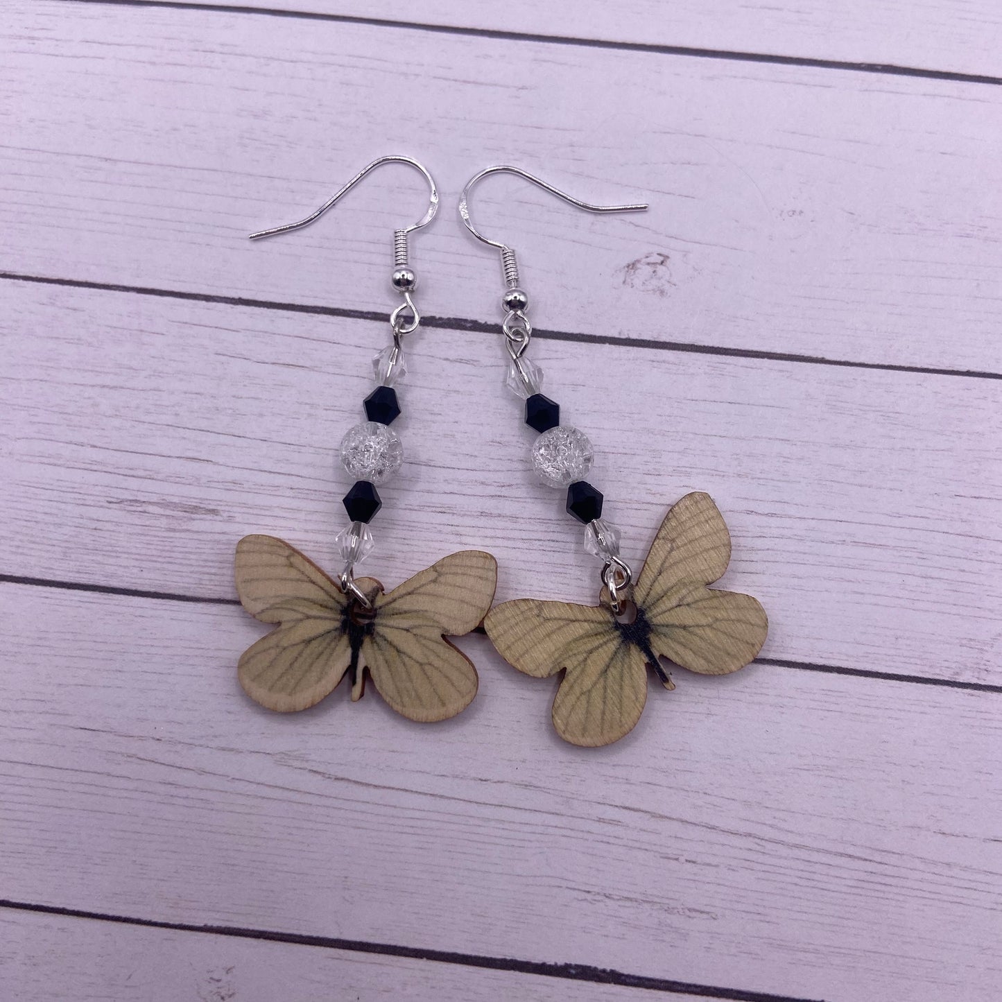 Wooden Butterfly Earrings