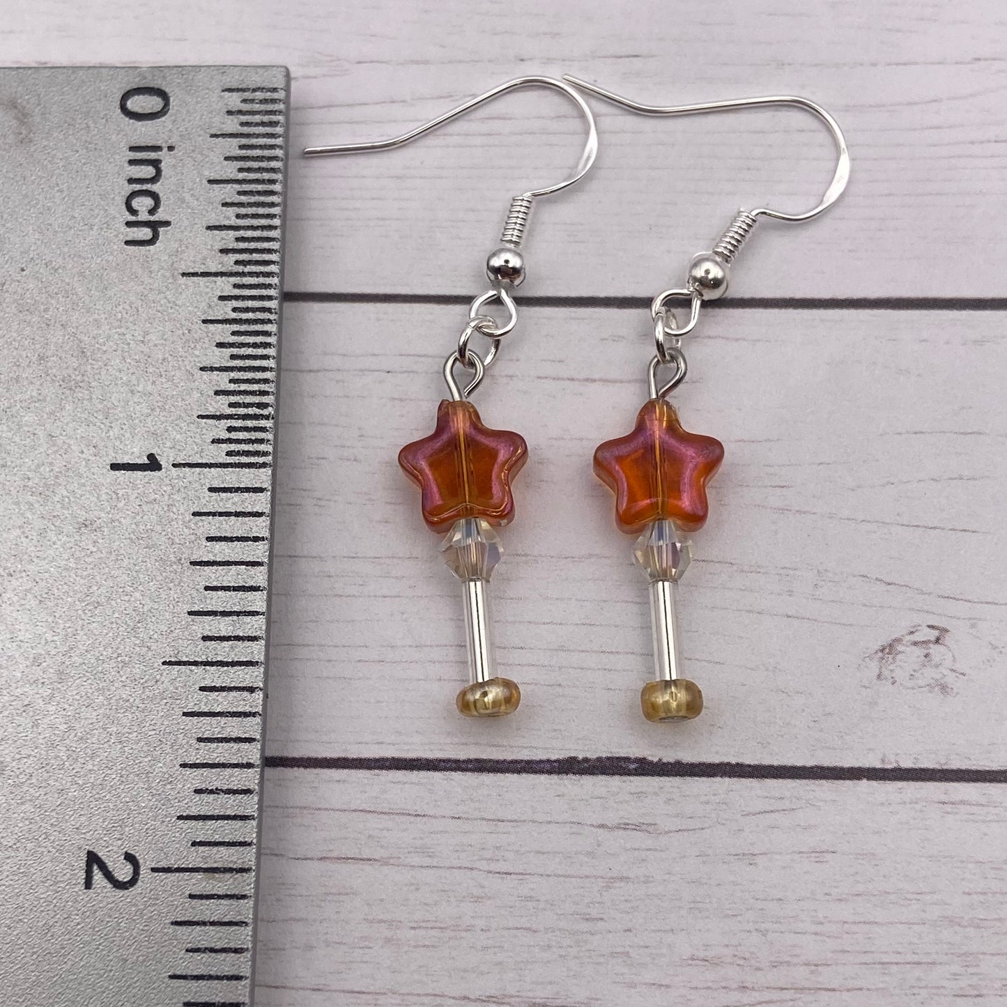 Small Magical Girl Wand Earrings