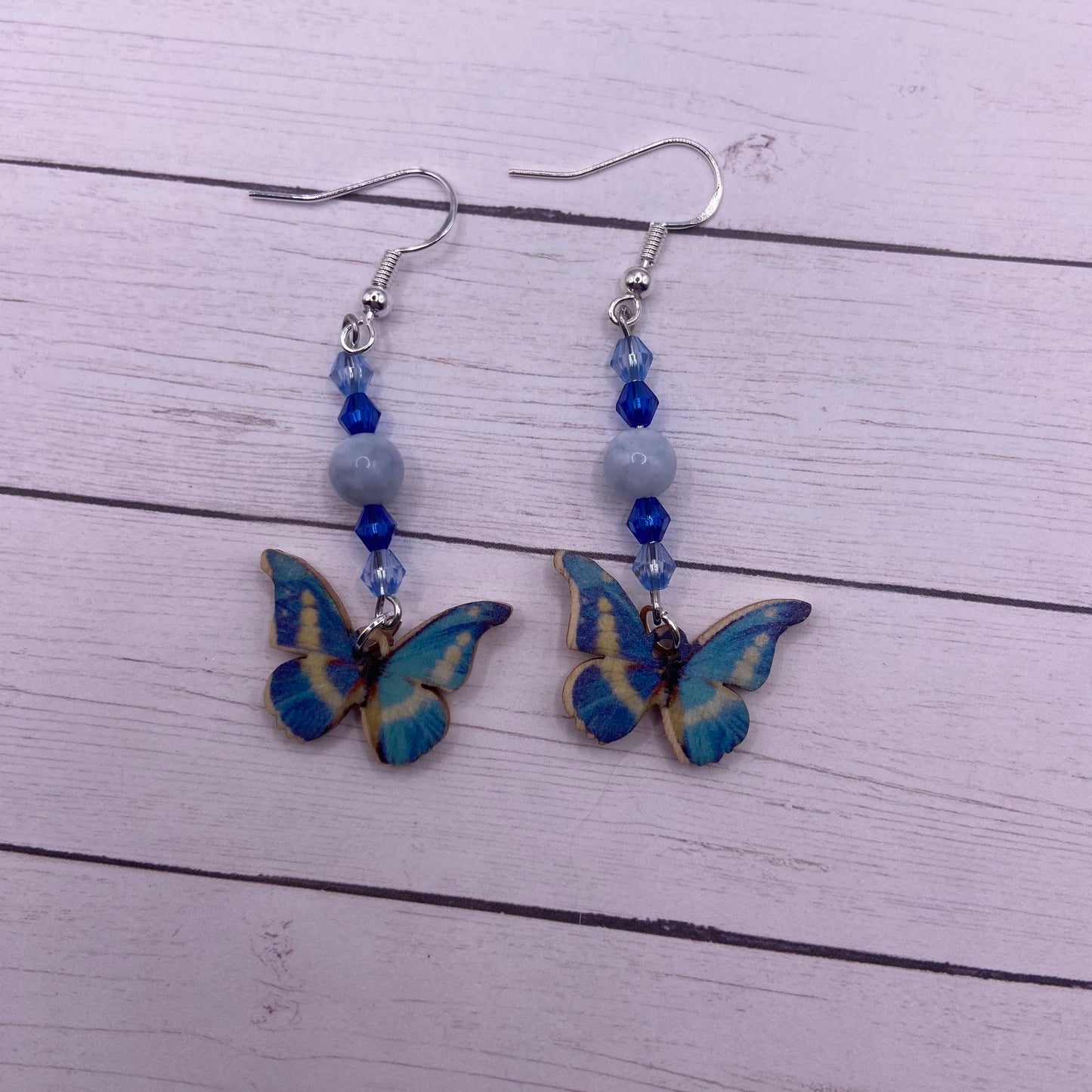 Wooden Butterfly Earrings