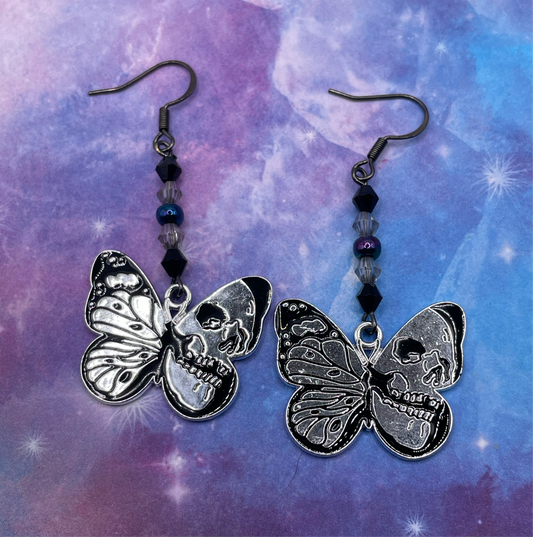 Death Moth Earrings