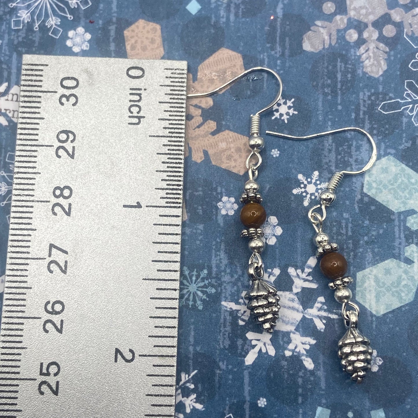 Mini Pine Cone Earrings