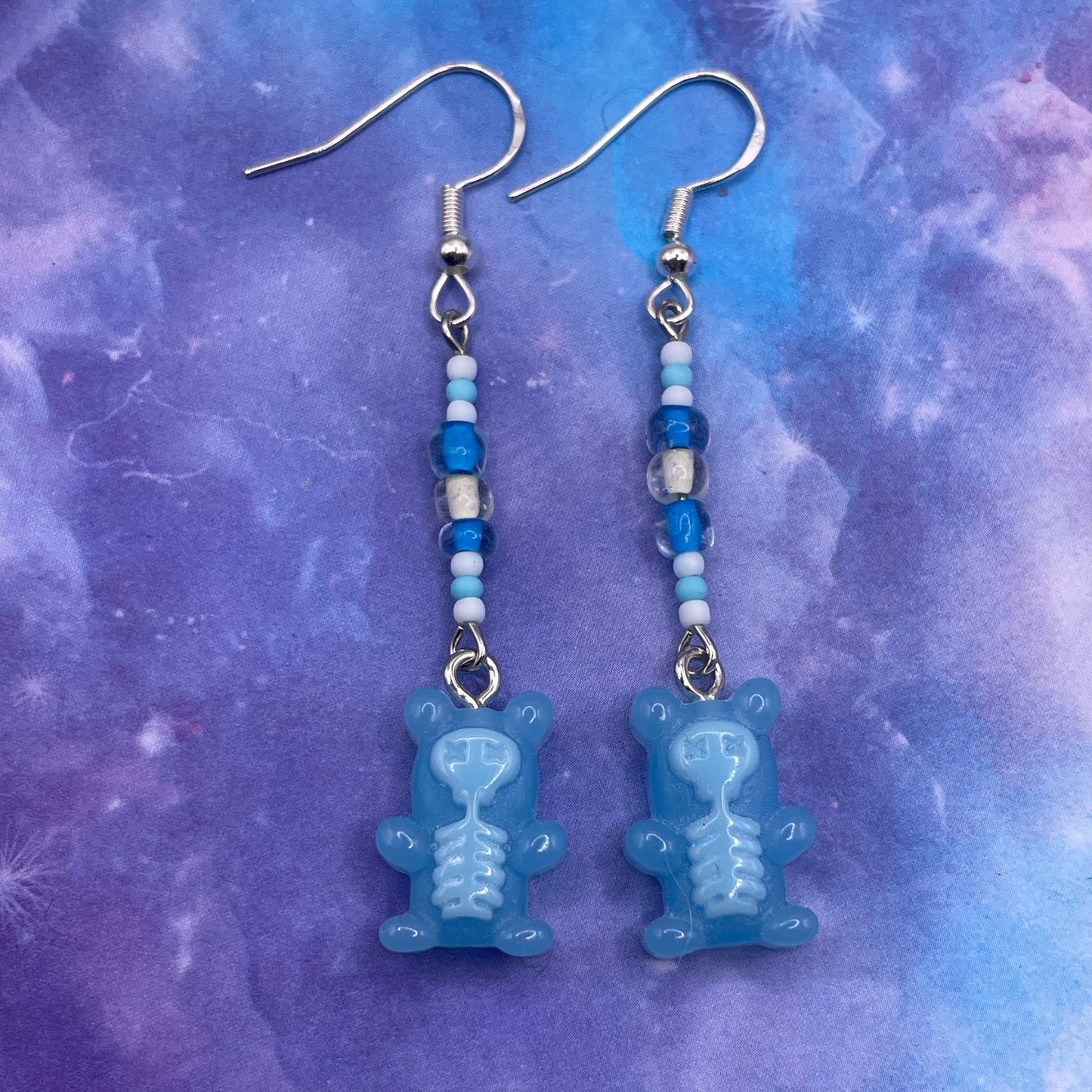 Skeletal Gummy Bear Earrings