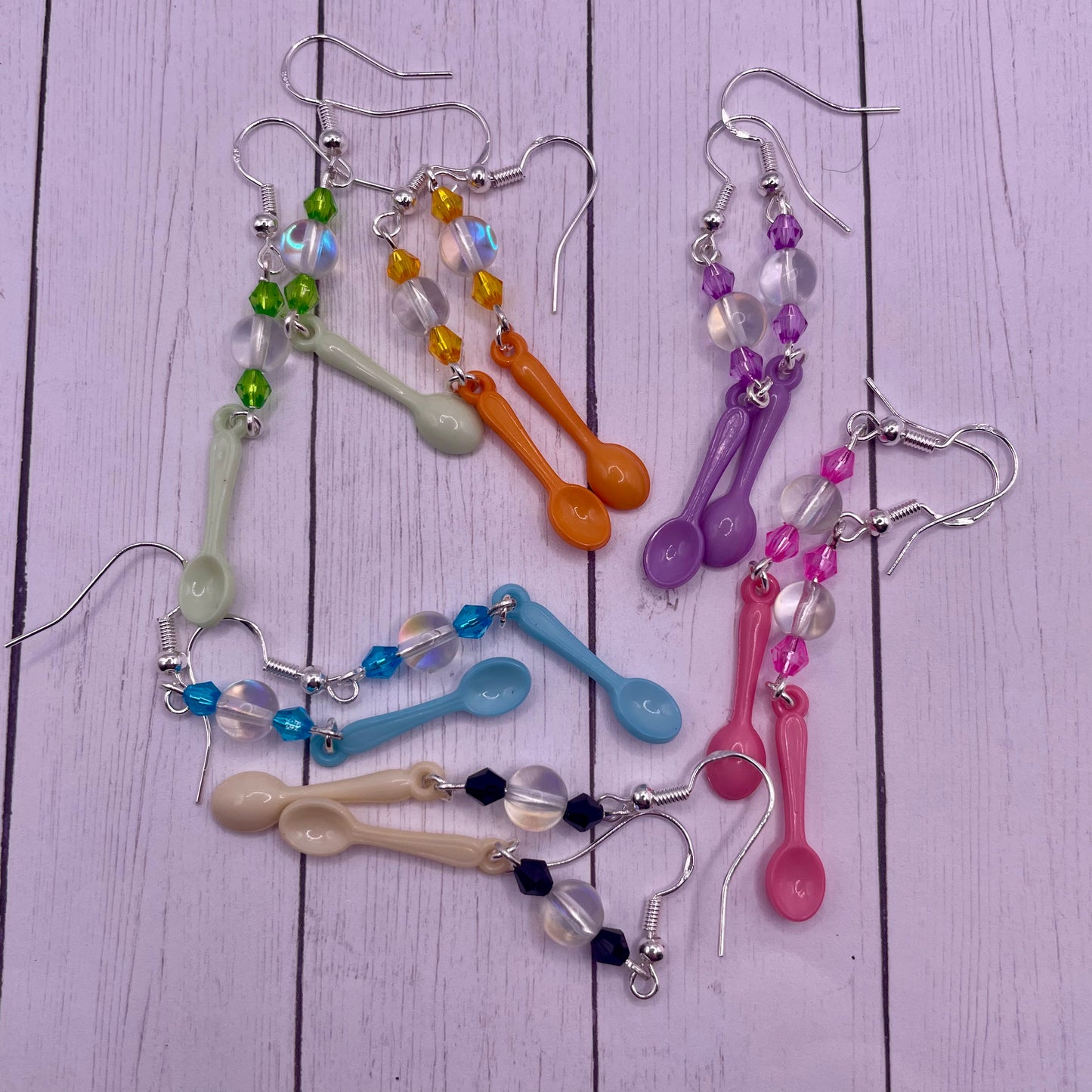 Extra Colorful Spoon Earrings