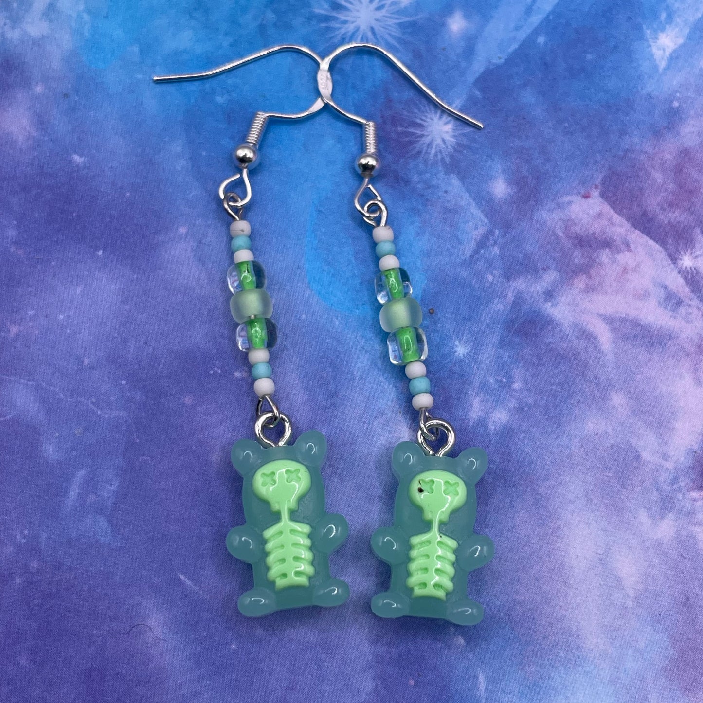 Skeletal Gummy Bear Earrings