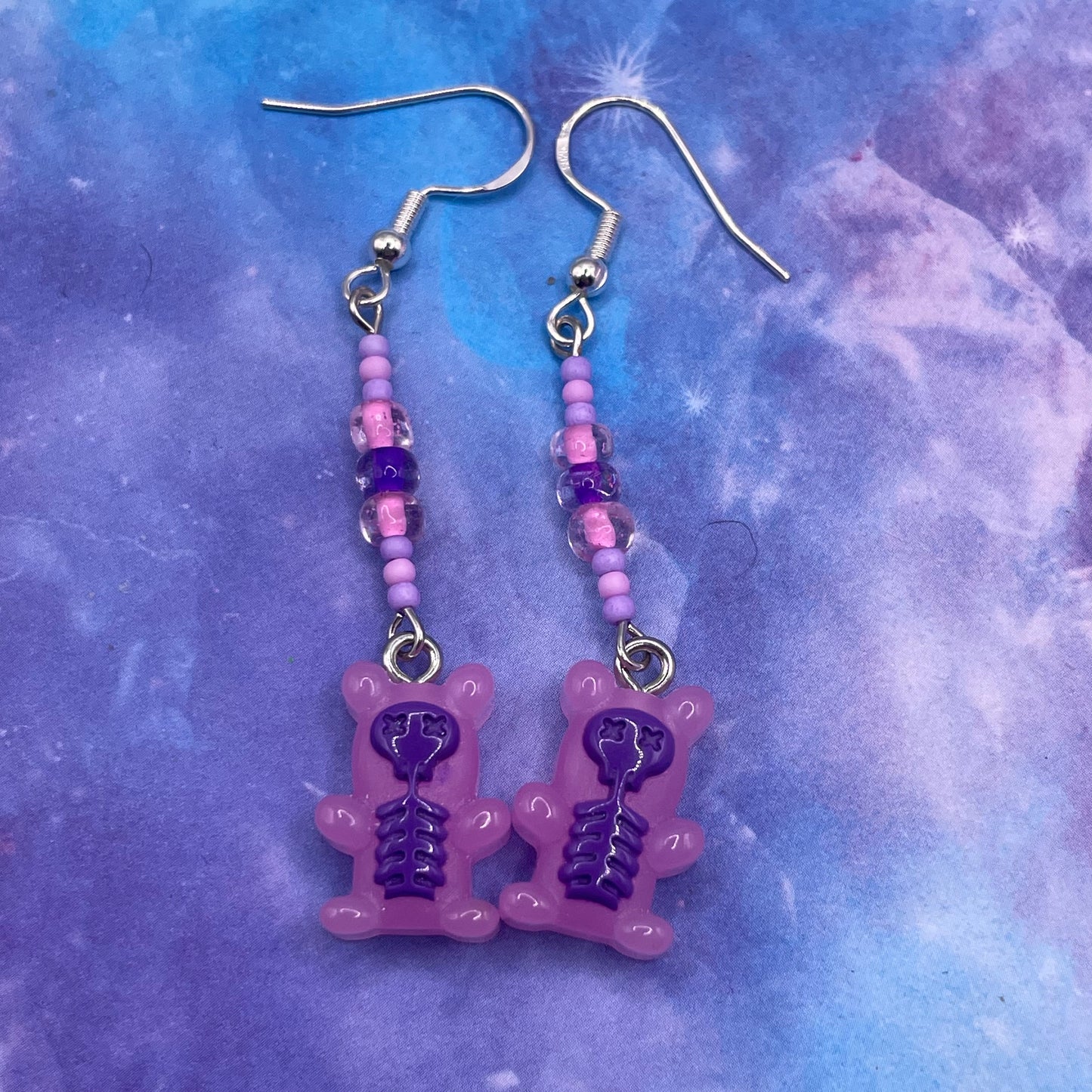 Skeletal Gummy Bear Earrings