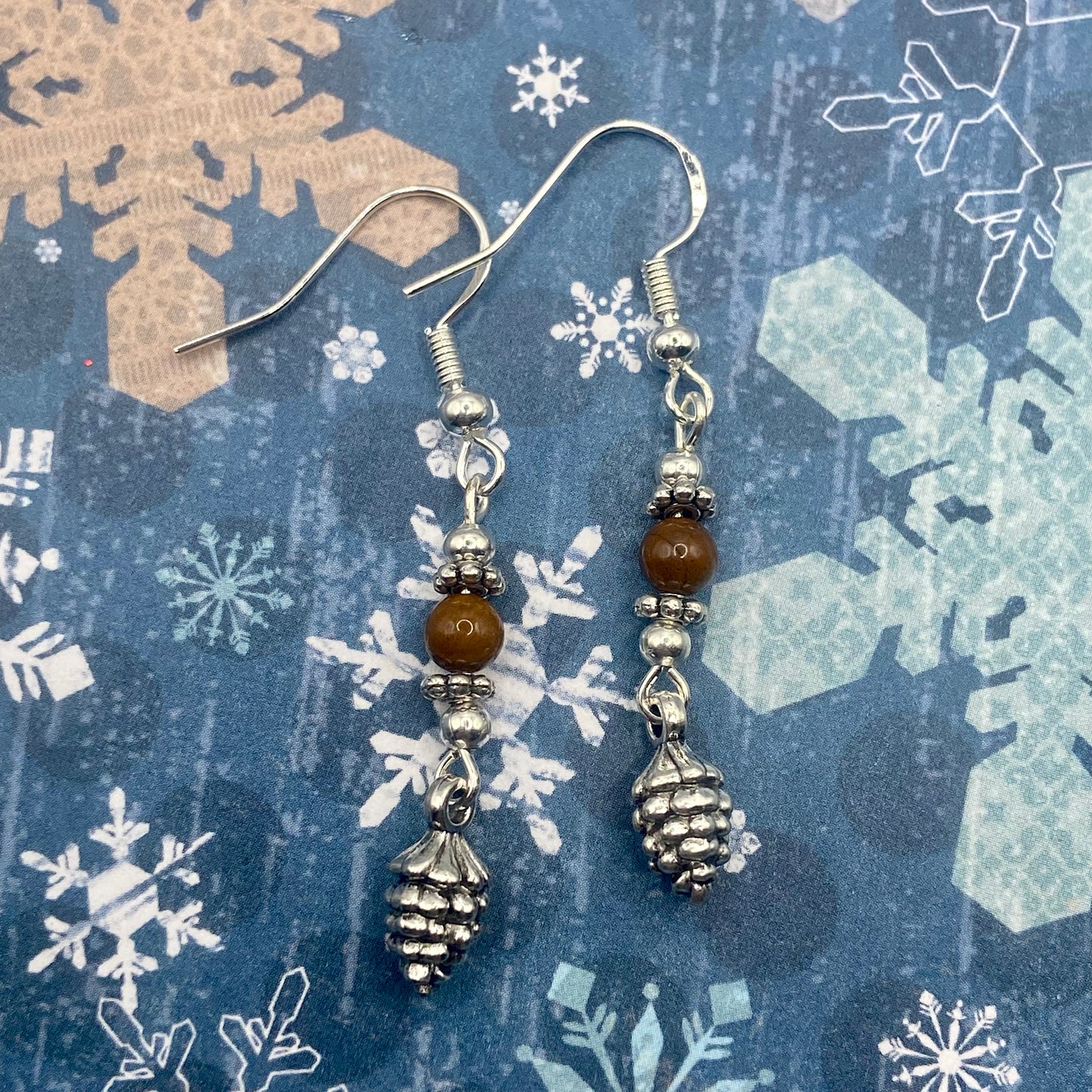 Mini Pine Cone Earrings