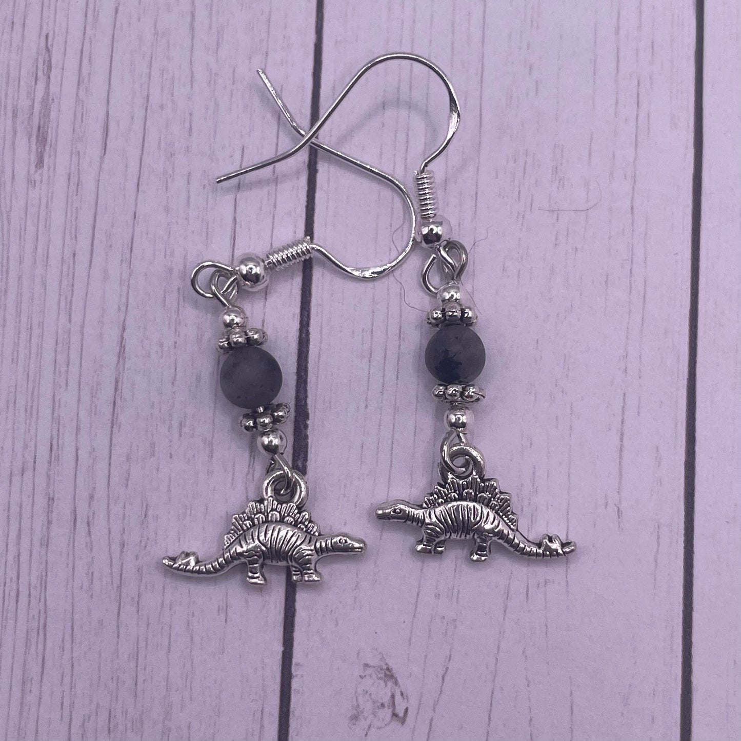 Mini Stego Dinosaur Earrings