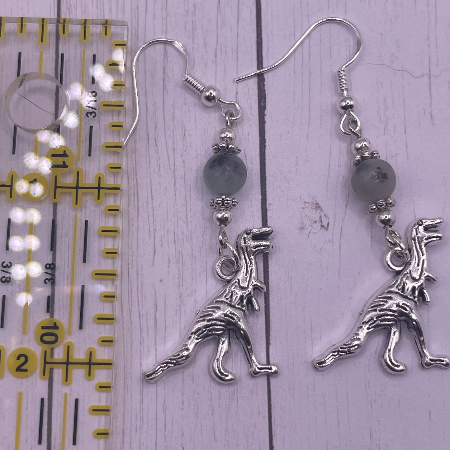 Sharptooth Dinosaur Earrings