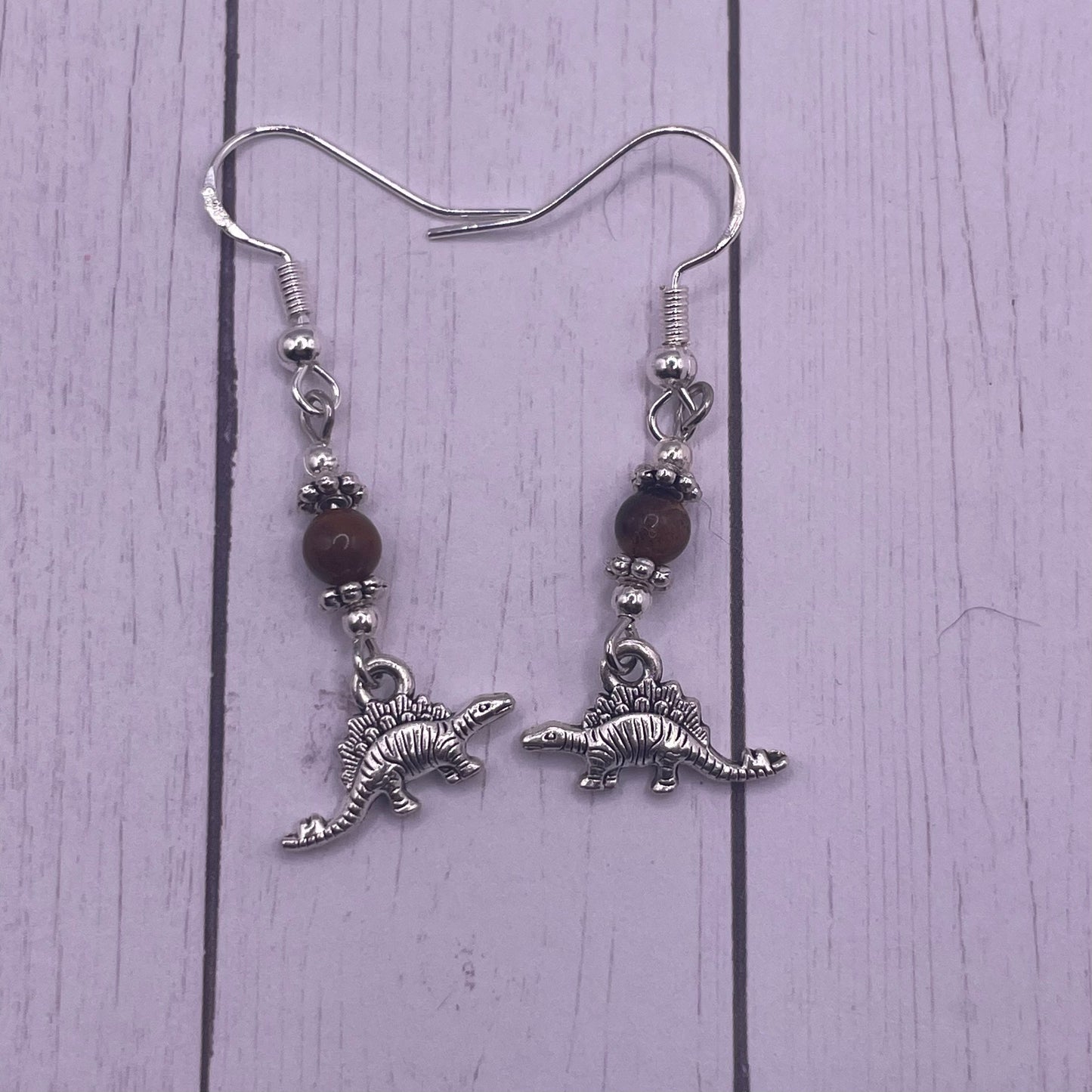 Mini Stego Dinosaur Earrings