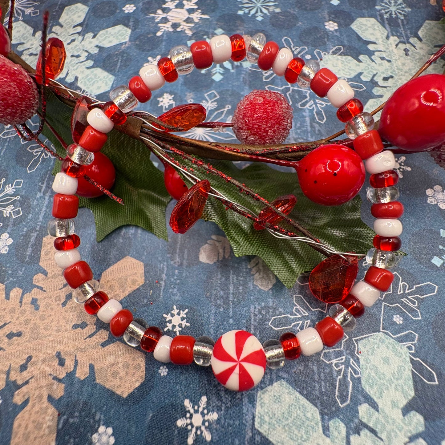 Winter Seed Bead Bracelets