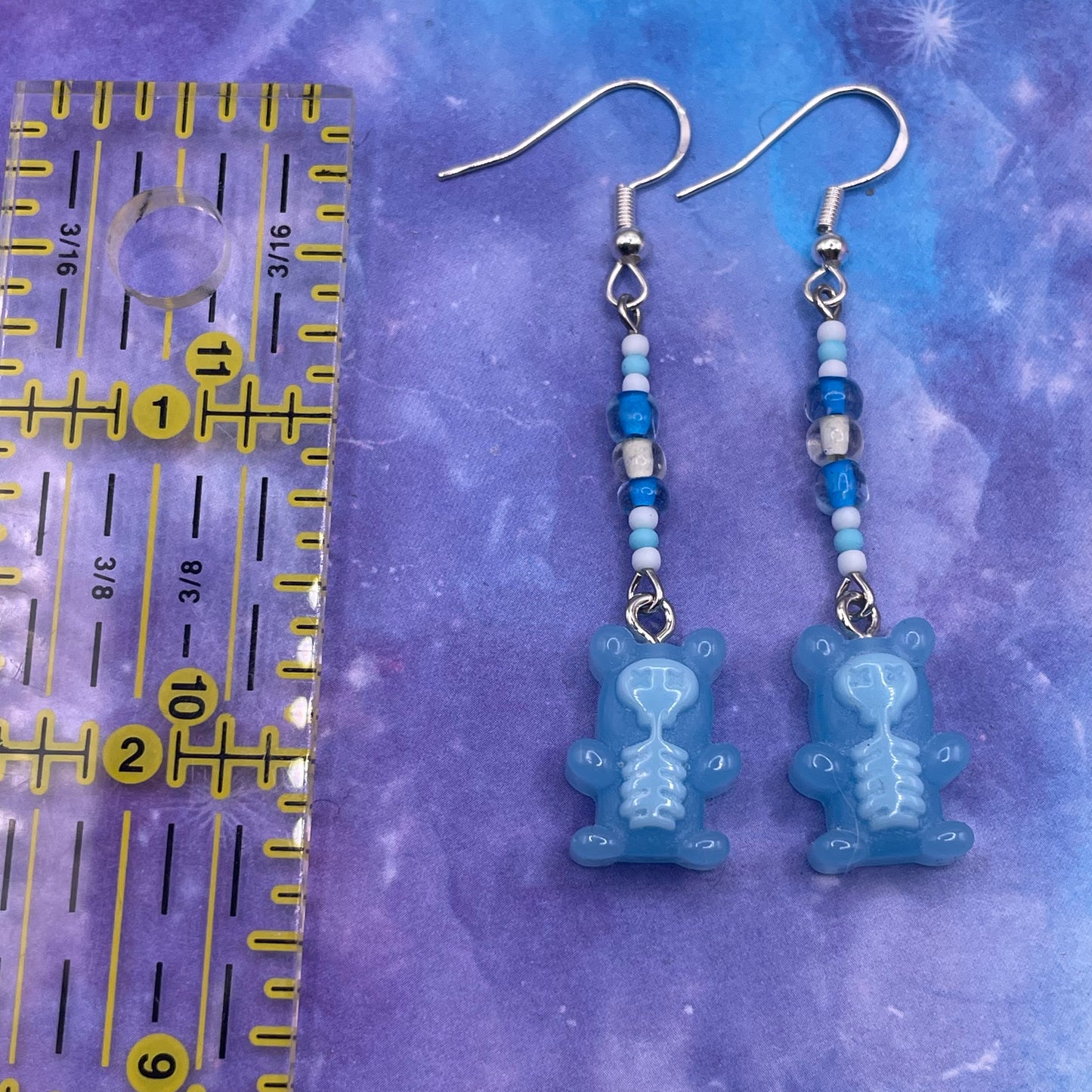 Skeletal Gummy Bear Earrings