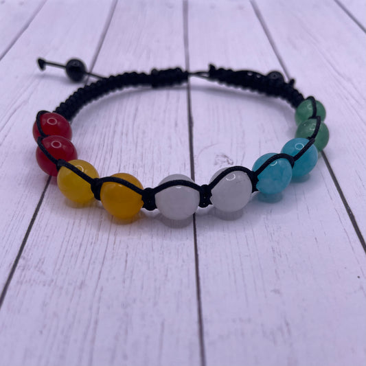 Disability Pride Macrame Bracelet