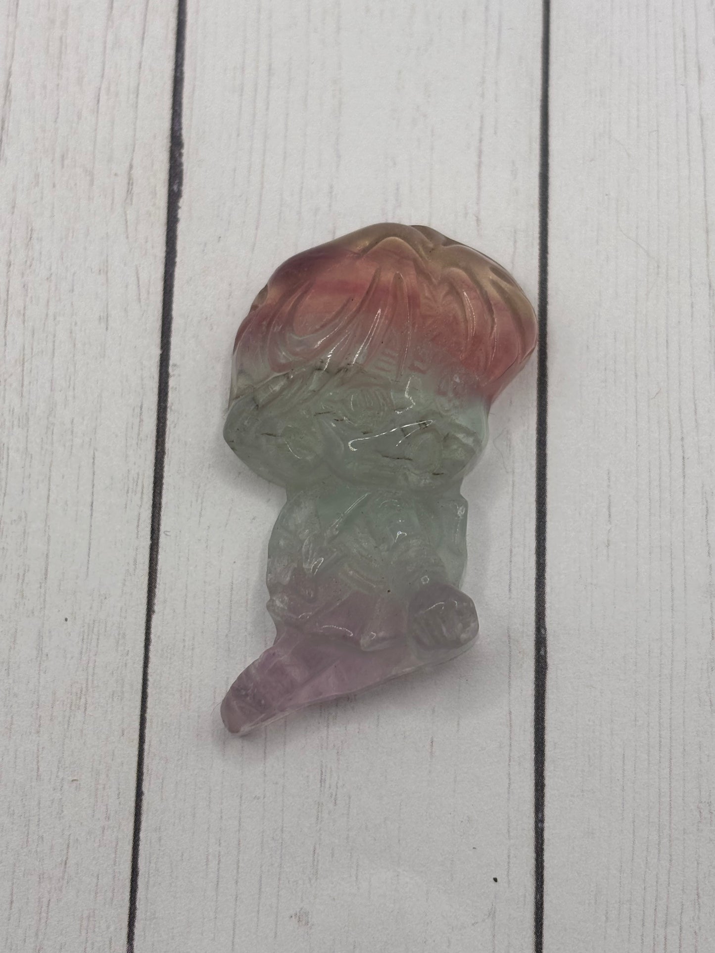 Water Guardian Fluorite Carving