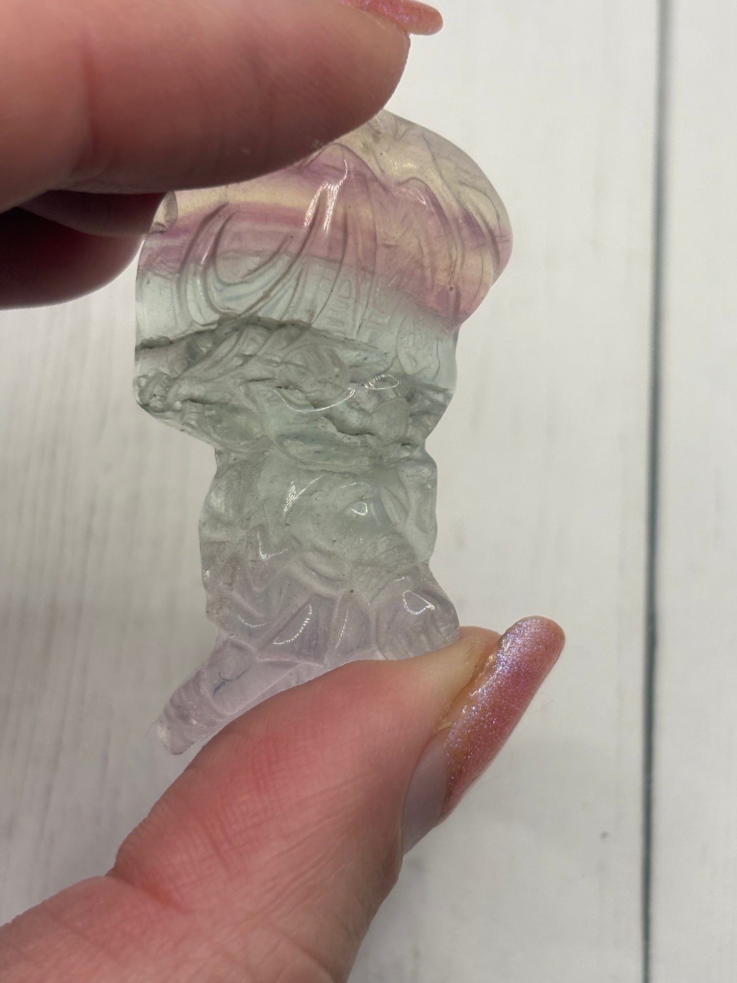 Water Guardian Fluorite Carving