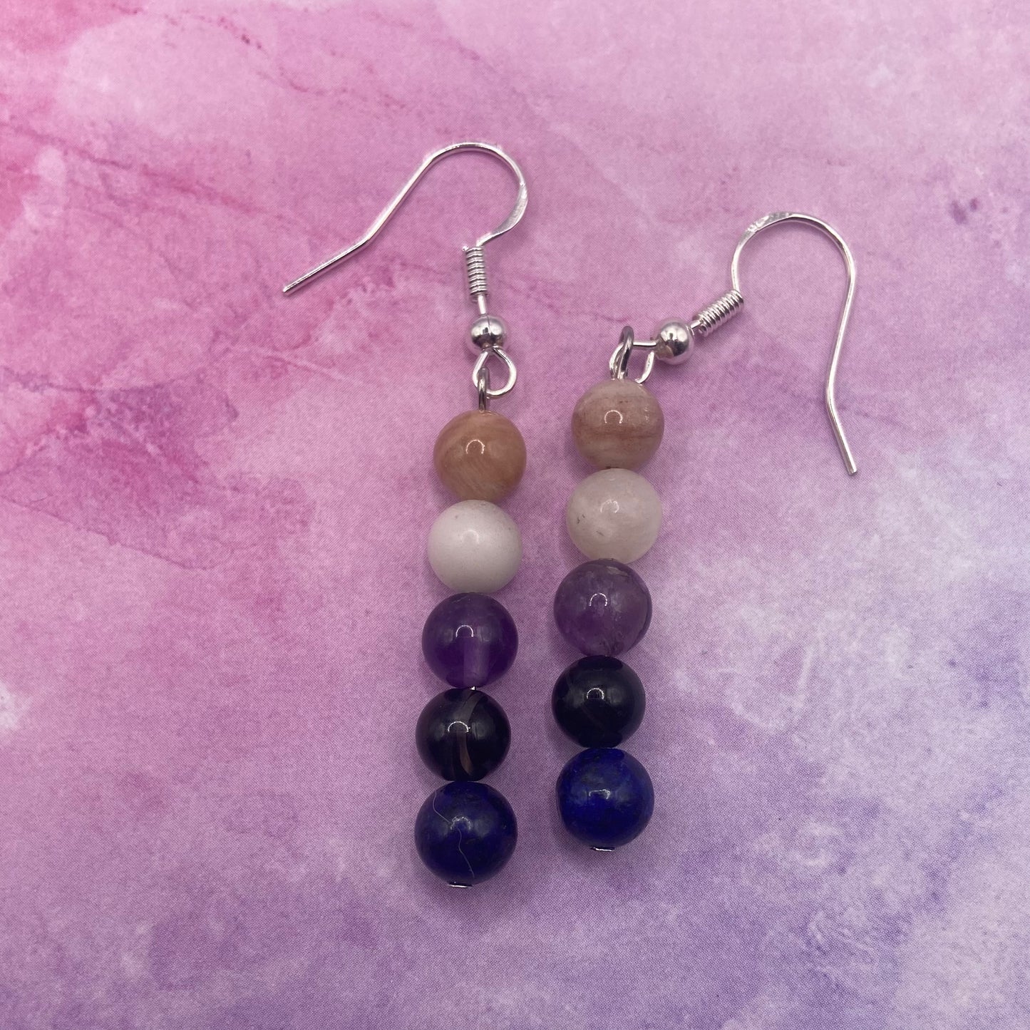 Genderfluid Pride Crystal Earrings