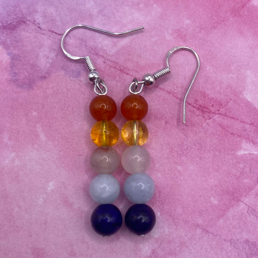 AroAce Pride Crystal Earrings