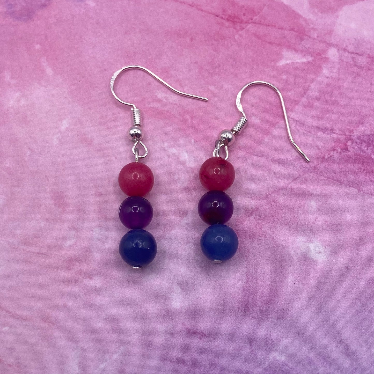 Bi Pride Crystal Earrings