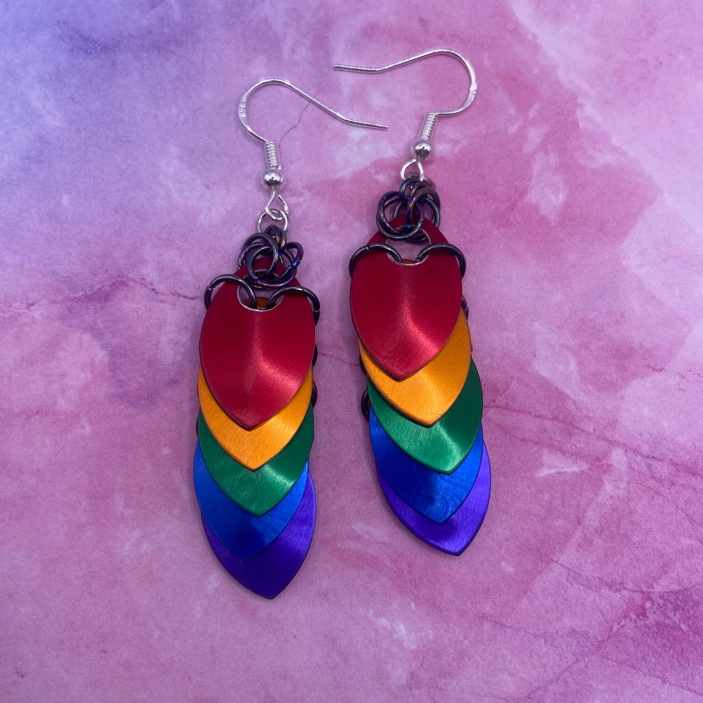 Pride Scalemail Earrings