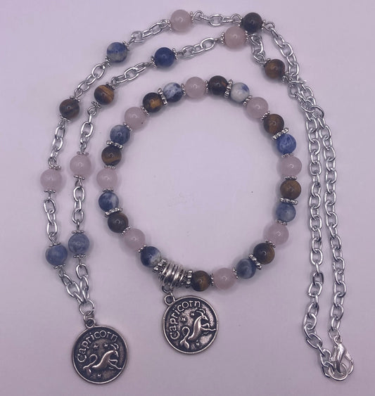 Capricorn Zodiac Sign Crystal Jewelry