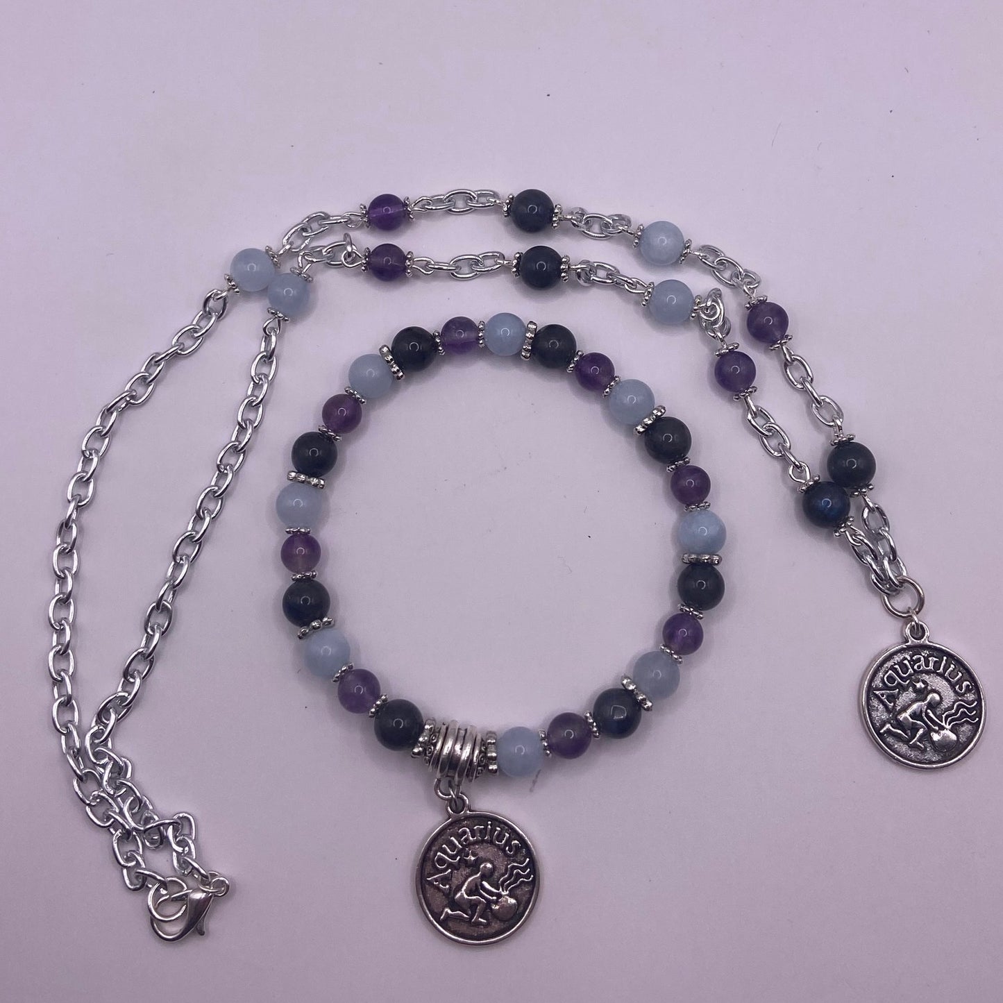 Aquarius Zodiac Crystal Jewelry