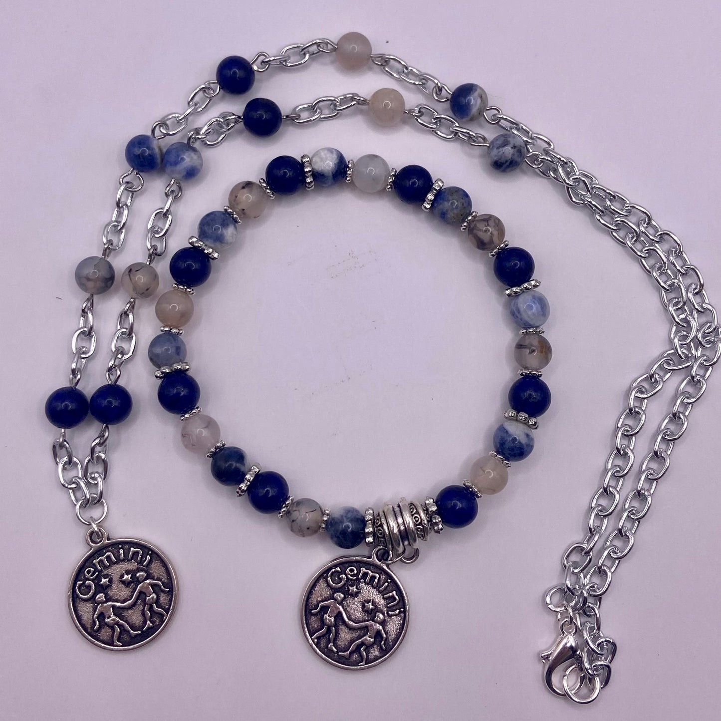 Gemini Zodiac Sign Crystal Jewelry