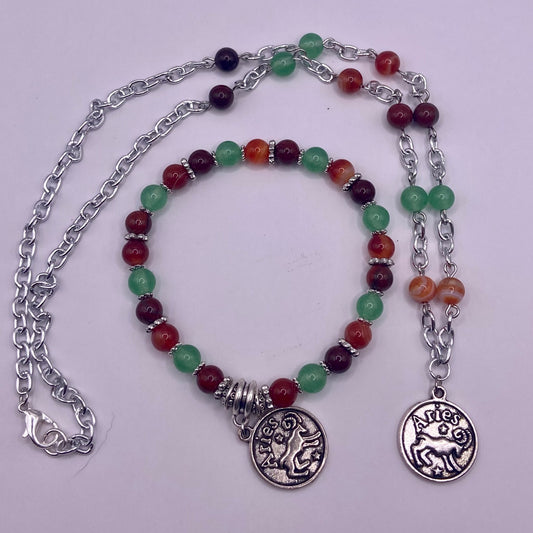 Aries Zodiac Sign Crystal Jewelry