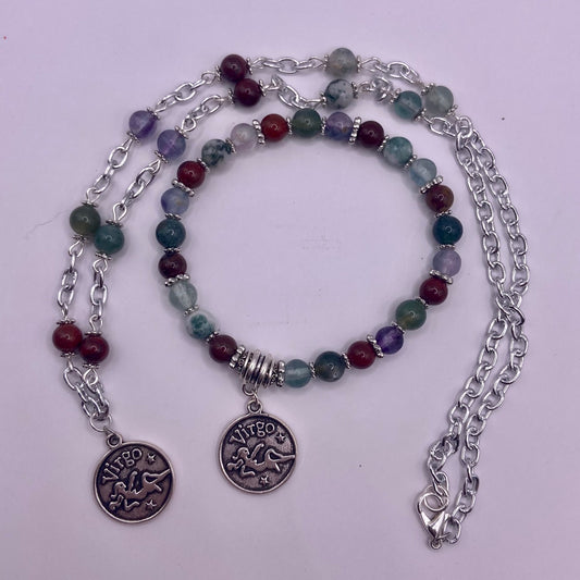 Virgo Zodiac Sign Crystal Jewelry