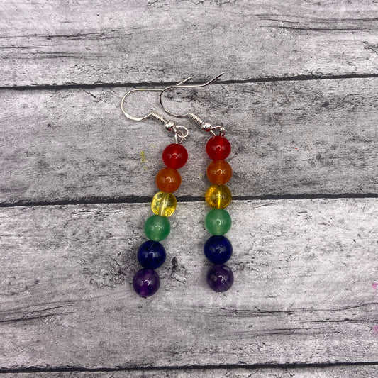 Rainbow Crystal Earrings