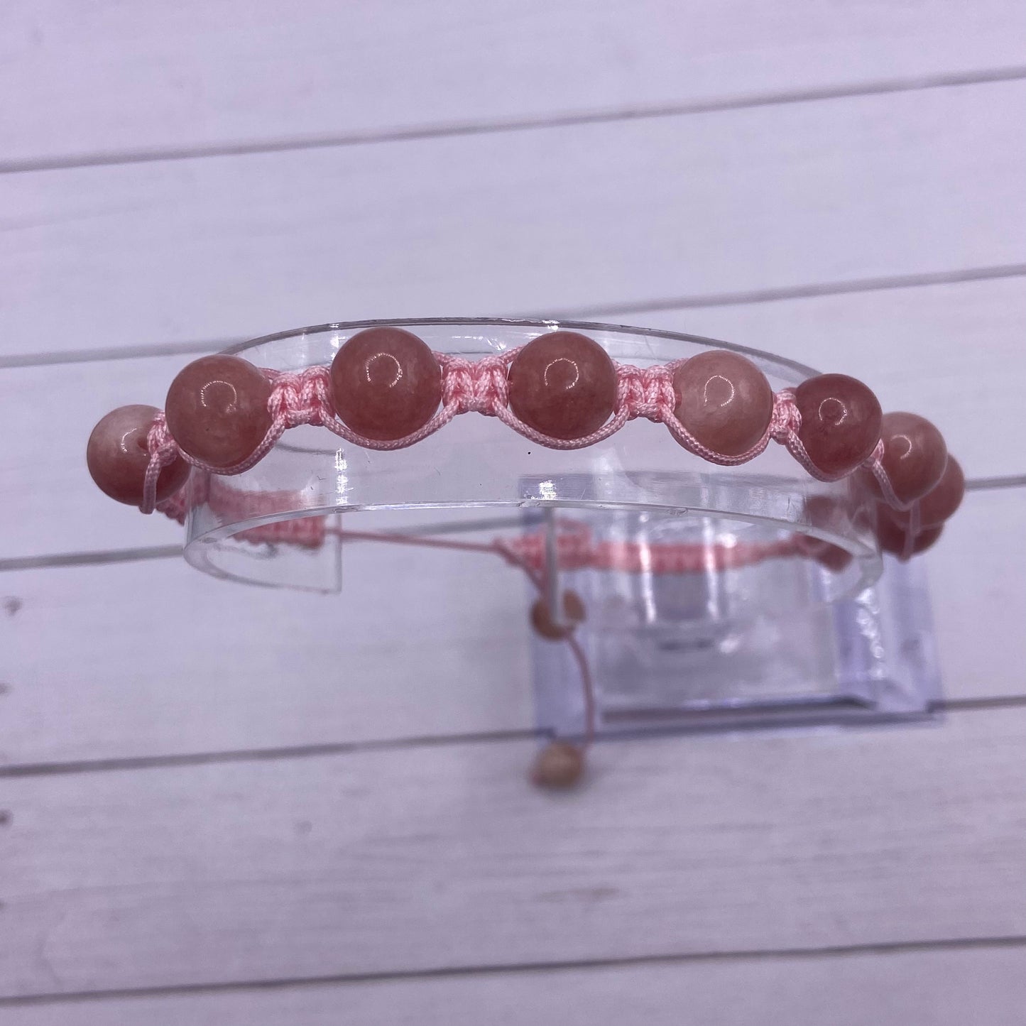 Sunstone Adjustable Macrame Bracelet